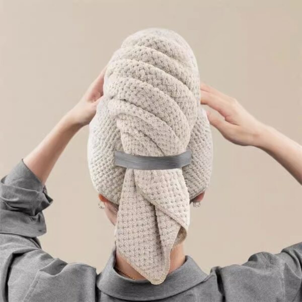 Hair-drying Cap Coral Fleece Quick-drying Thickening Hair Drying Towel - Image 5