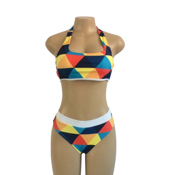 High Waist Vintage Bikini Set Swimsuit Bathing Suit Swimwear For Women - Image 3