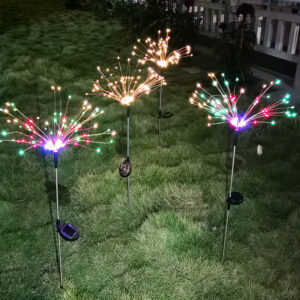 Ground-Inserted Firework Lights Christmas Outdoor LED Holiday Sky Starry Lights Lawn Christmas Lights Solar String Lights