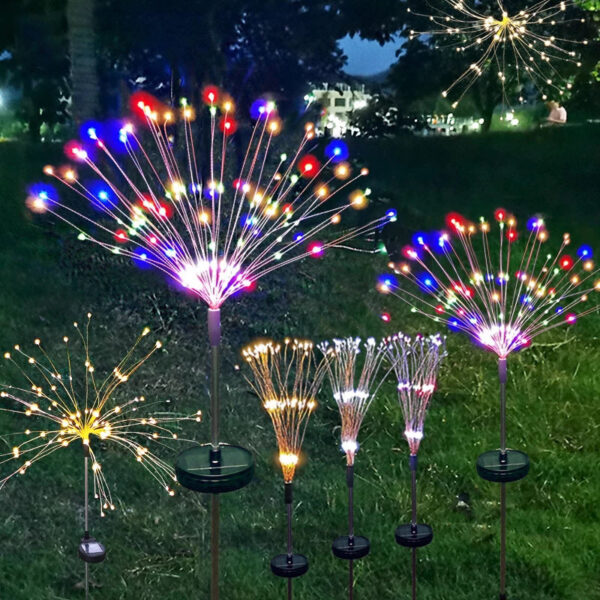 Ground-Inserted Firework Lights Christmas Outdoor LED Holiday Sky Starry Lights Lawn Christmas Lights Solar String Lights - Image 5