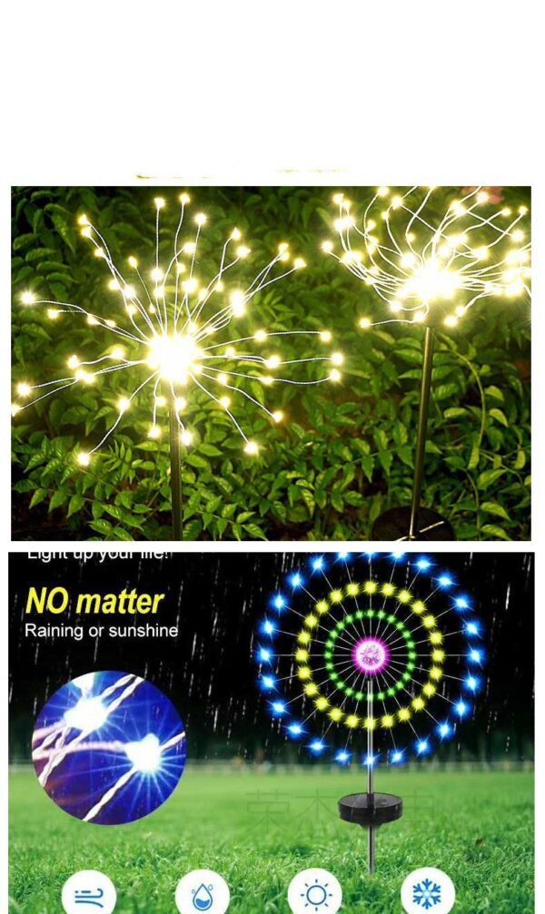 Ground-Inserted Firework Lights Christmas Outdoor LED Holiday Sky Starry Lights Lawn Christmas Lights Solar String Lights - Image 6