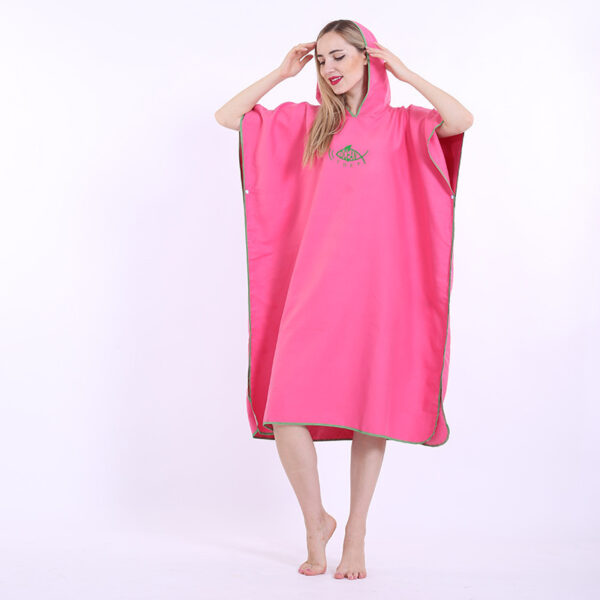 Microfiber Absorbent Cloak Can Wear Beach Towels - Image 3