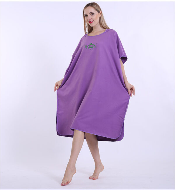 Microfiber Absorbent Cloak Can Wear Beach Towels - Image 5