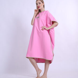 Microfiber Absorbent Cloak Can Wear Beach Towels
