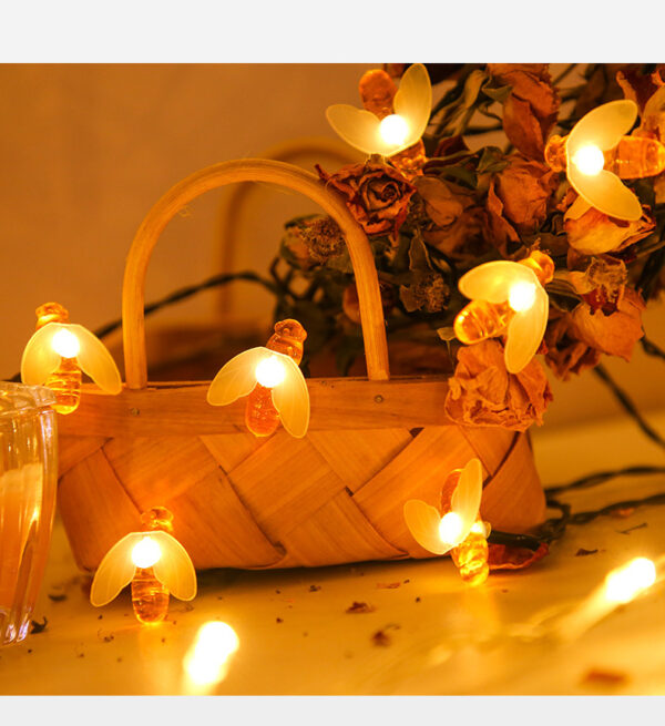 LED Outdoor Solar Lamp String Lights Fairy Holiday Christmas Party Garland Solar Garden Waterproof Linghting Bee - Image 6