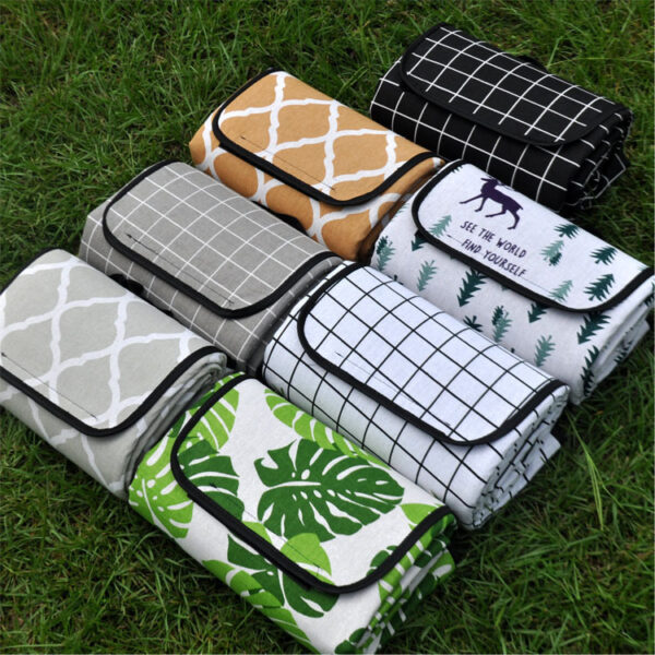 Outdoor Damp Proof Mat Waterproof Floor Mat Polyester Spring Outing Mat Thickened Picnic Mat Beach Mat Gift Mat - Image 7