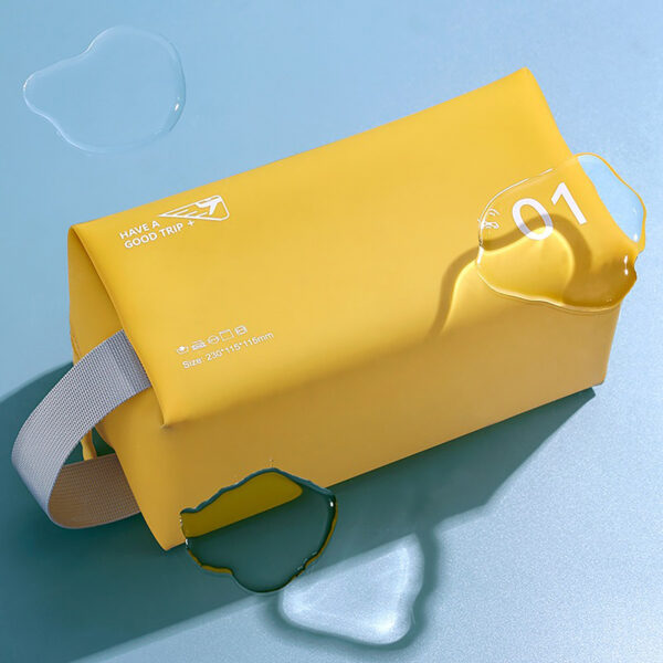 Portable Travel Cosmetic Bag, Cute Makeup Pouches, PU Leather Waterproof Toiletry Bags,anti-fruit Jelly Beach Bag Ins Style Cosmetic Storage Bag Portable Wash - Image 2