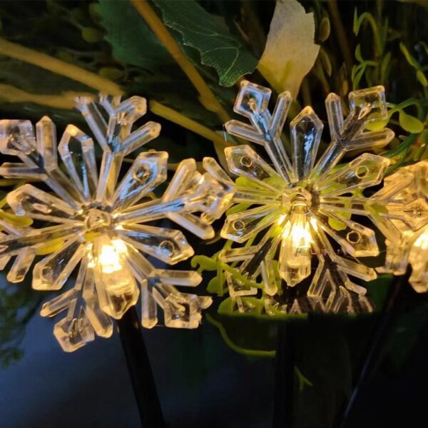 Christmas Decoration Snowflake Solar-powered String Lights - Image 4
