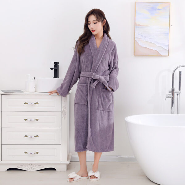 Coral Fleece Bath Towel Plus-sized Water-absorbing Quick-drying - Image 2