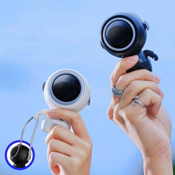 Personal Neck Fans USB Rechargeable Astronaut Small Fan Handheld Hanging Neck Creative Bladeless Mini Fan Easy To Use - Image 9