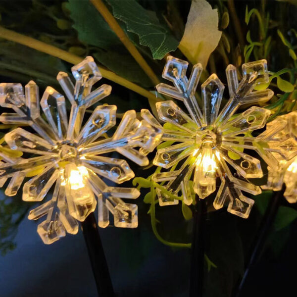 Christmas Decoration Snowflake Solar-powered String Lights - Image 5