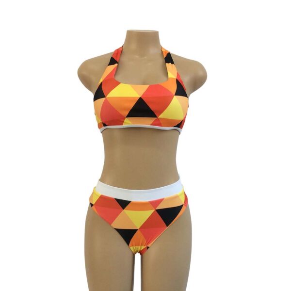 High Waist Vintage Bikini Set Swimsuit Bathing Suit Swimwear For Women - Image 2