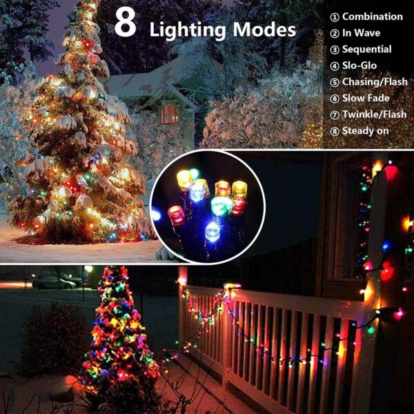 LED Christmas Atmosphere Outdoor Waterproof Solar-powered String Lights - Image 7