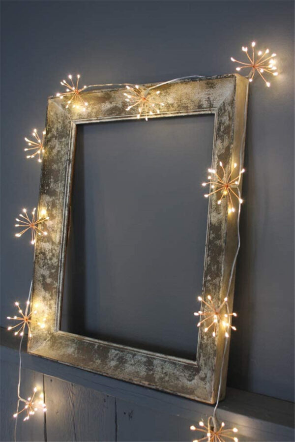 Decorative Fireworks Solar Cell Box Copper Wire String Lights - Image 2