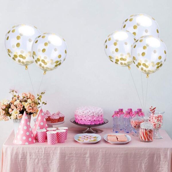 Confetti Balloons Clear Ballons Party Wedding - Image 2