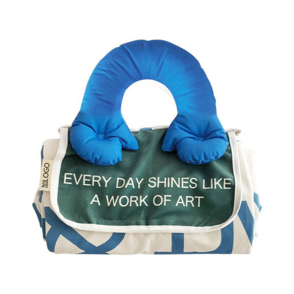Foldable Picnic Mat Feeding Cotton Handle Moisture-proof - Image 4