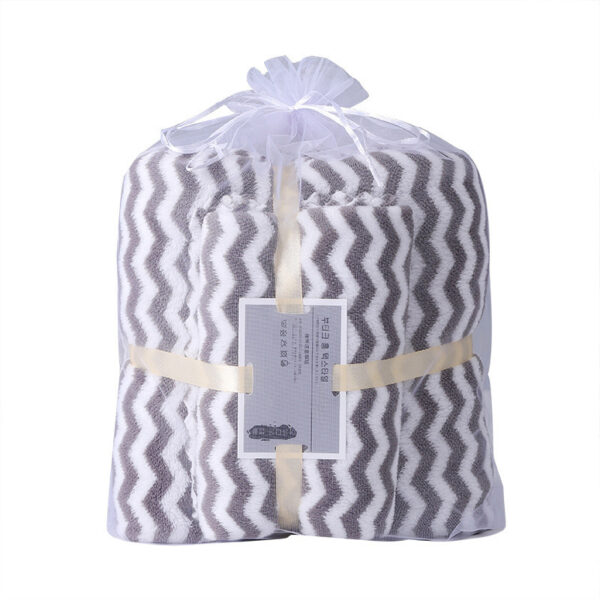 Water Ripple Coral Fleece Towels Child And Mother Suit Two-piece Set - Image 6