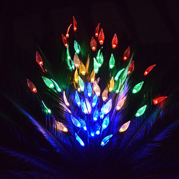 Outdoor Waterproof Solar Leaf Lawn LED String Lights - Image 4