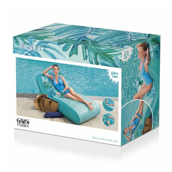 Inflatable Float Backrest Recliner Single Inflatable Water Bed - Image 3