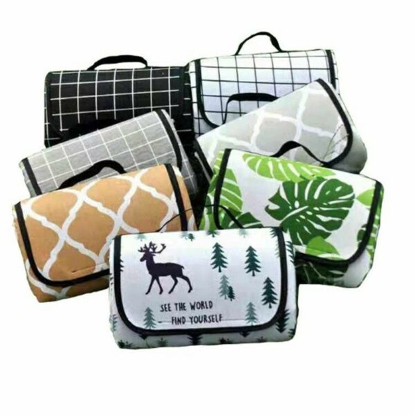 Outdoor Damp Proof Mat Waterproof Floor Mat Polyester Spring Outing Mat Thickened Picnic Mat Beach Mat Gift Mat - Image 4