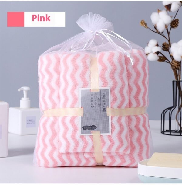 Water Ripple Coral Fleece Towels Child And Mother Suit Two-piece Set - Image 10
