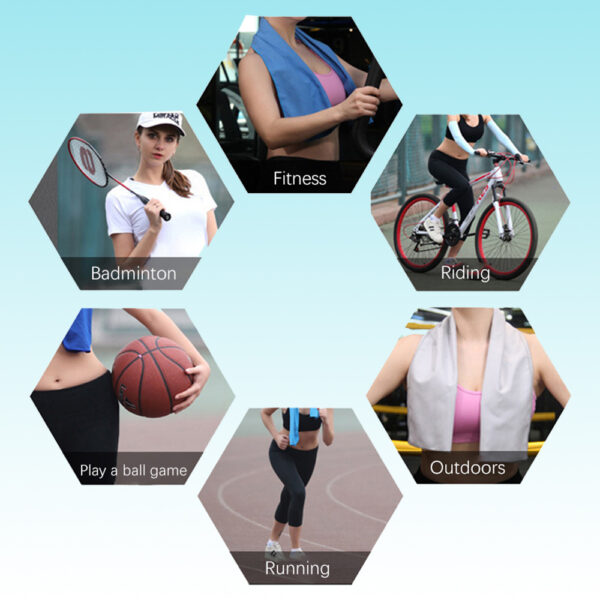 Sports Towel Physical Cooling Microfiber Instant Cool Ice Face Towels For Gym Swimming Yoga Running Cycling Quick Drying Towel - Image 7