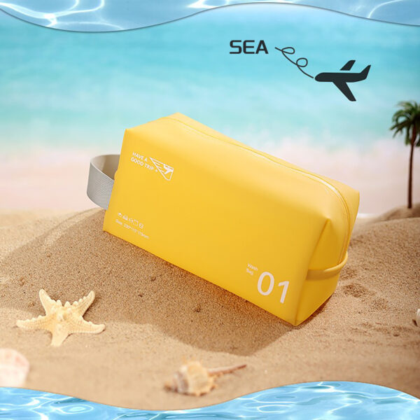Portable Travel Cosmetic Bag, Cute Makeup Pouches, PU Leather Waterproof Toiletry Bags,anti-fruit Jelly Beach Bag Ins Style Cosmetic Storage Bag Portable Wash - Image 8