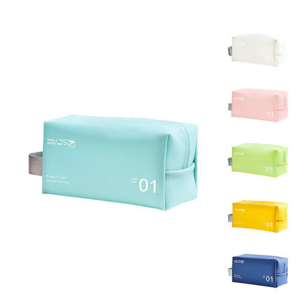 Portable Travel Cosmetic Bag, Cute Makeup Pouches, PU Leather Waterproof Toiletry Bags,anti-fruit Jelly Beach Bag Ins Style Cosmetic Storage Bag Portable Wash - Image 7