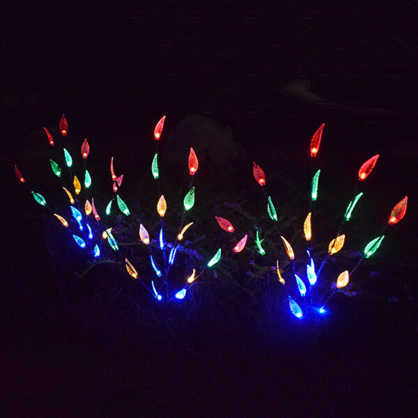 Outdoor Waterproof Solar Leaf Lawn LED String Lights - Image 6