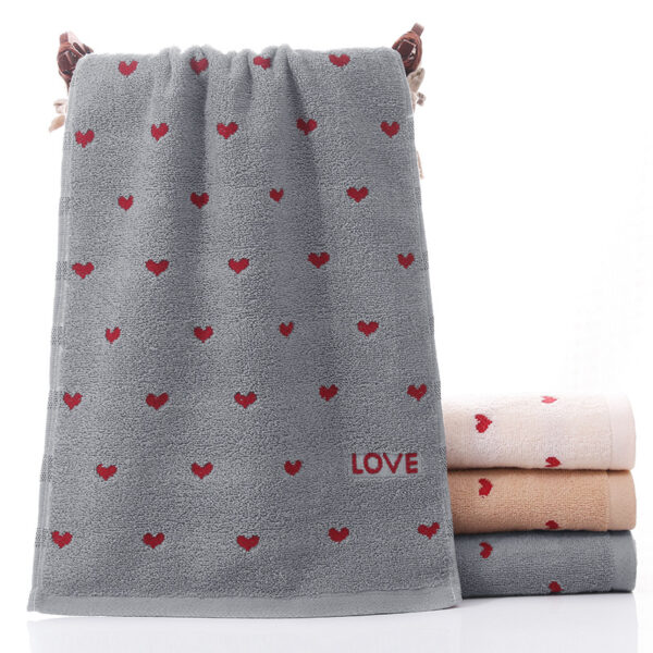 Pure Cotton Couple Embroidery Household Towels - Image 8