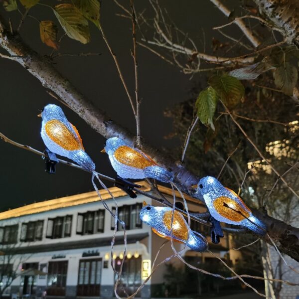 LED Solar String Lights Acrylic Bird Outdoor - Image 3