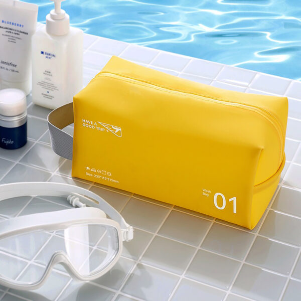 Portable Travel Cosmetic Bag, Cute Makeup Pouches, PU Leather Waterproof Toiletry Bags,anti-fruit Jelly Beach Bag Ins Style Cosmetic Storage Bag Portable Wash - Image 10