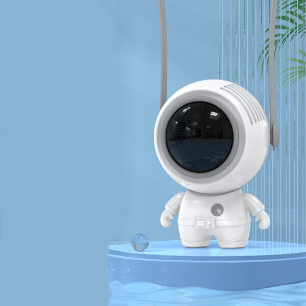 Personal Neck Fans USB Rechargeable Astronaut Small Fan Handheld Hanging Neck Creative Bladeless Mini Fan Easy To Use - Image 3