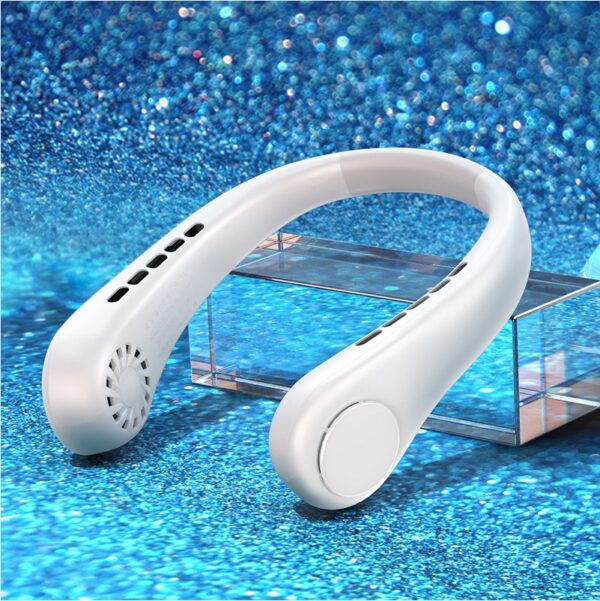 New Mini Neck Fan Portable Bladeless Hanging Neck Rechargeable Air Cooler Mini Summer Sports Fans - Image 9