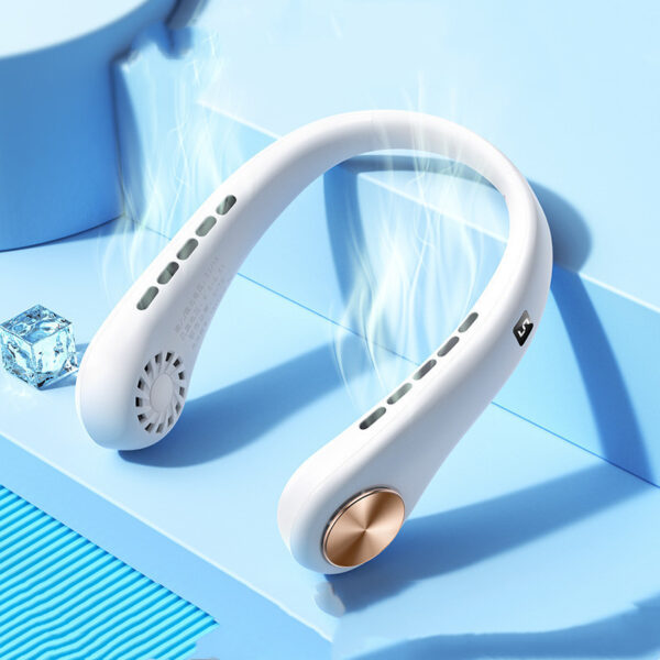 New Mini Neck Fan Portable Bladeless Hanging Neck Rechargeable Air Cooler Mini Summer Sports Fans - Image 5