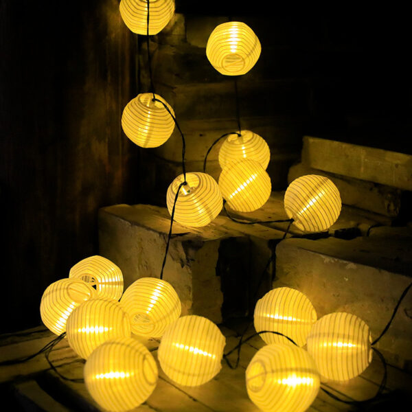 LED Solar Lantern Outdoor Garden Courtyard Decoration Colored String Lights - Image 4