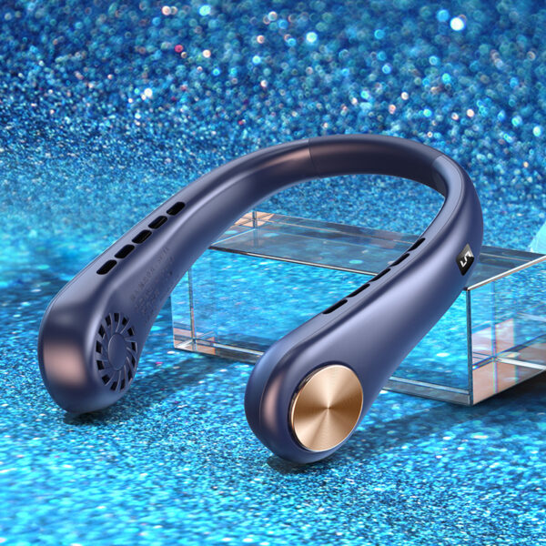 New Mini Neck Fan Portable Bladeless Hanging Neck Rechargeable Air Cooler Mini Summer Sports Fans - Image 8