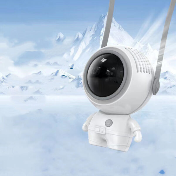 Personal Neck Fans USB Rechargeable Astronaut Small Fan Handheld Hanging Neck Creative Bladeless Mini Fan Easy To Use - Image 6