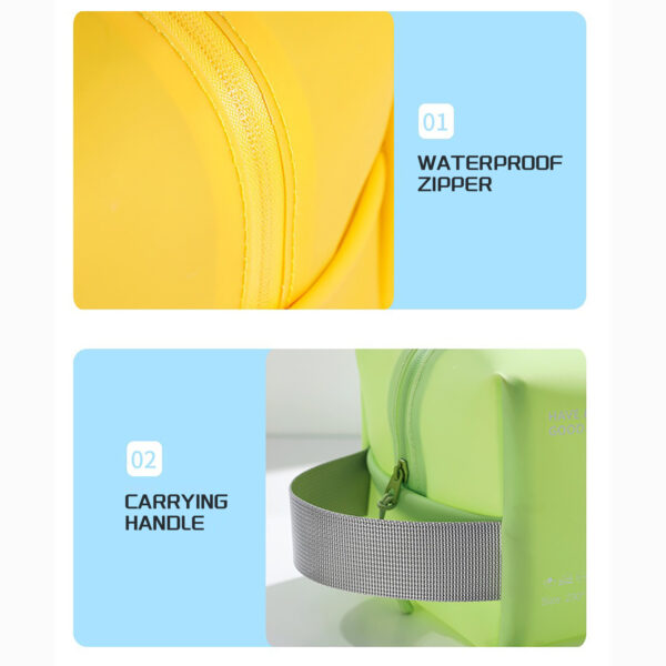 Portable Travel Cosmetic Bag, Cute Makeup Pouches, PU Leather Waterproof Toiletry Bags,anti-fruit Jelly Beach Bag Ins Style Cosmetic Storage Bag Portable Wash - Image 9