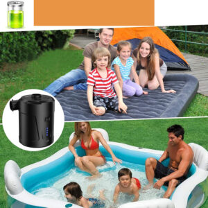 USB Charging Quick-Fill Electric Portable  3 Nozzles For Pool Floats Raft Toy