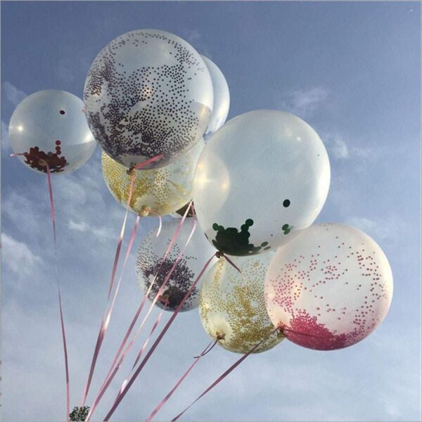 Confetti Balloons Clear Ballons Party Wedding - Image 4