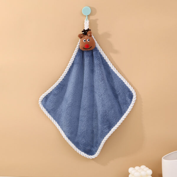 Coral Velvet Santa Wipes Hand Towels - Image 9