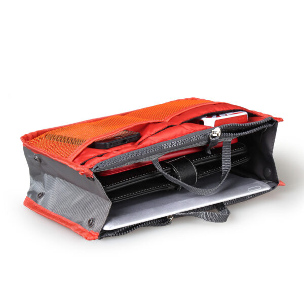 Women Lady Travel Insert Handbag Organizer Makeup Bags Toiletry Purse Liner With Hand Strap - Image 9