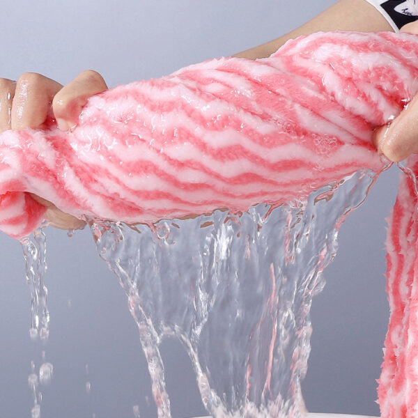 Water Ripple Coral Fleece Towels Child And Mother Suit Two-piece Set - Image 3