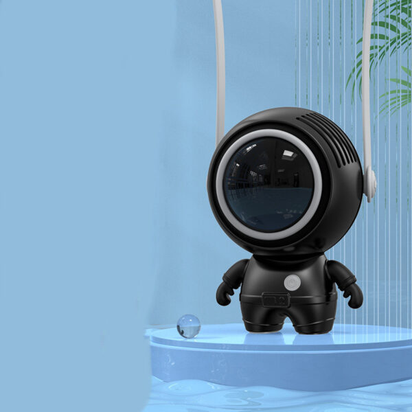 Personal Neck Fans USB Rechargeable Astronaut Small Fan Handheld Hanging Neck Creative Bladeless Mini Fan Easy To Use - Image 5