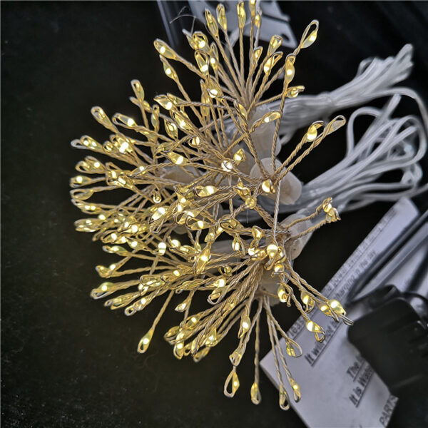 Decorative Fireworks Solar Cell Box Copper Wire String Lights - Image 5