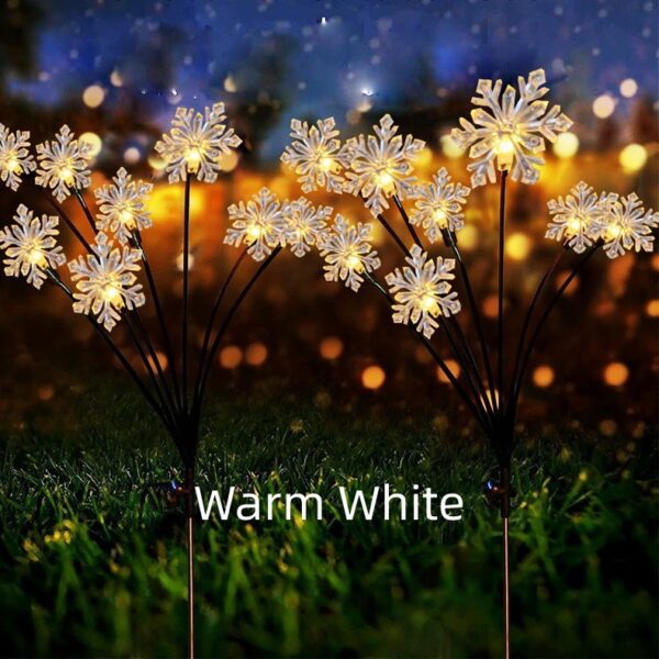 Christmas Decoration Snowflake Solar-powered String Lights - Image 2