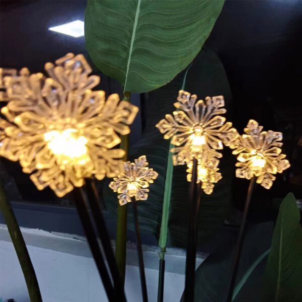 Christmas Decoration Snowflake Solar-powered String Lights - Image 3